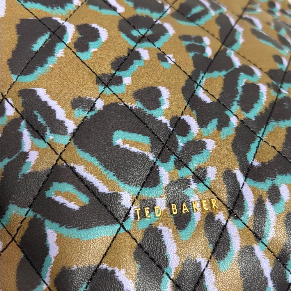 Ted Baker Leopard Print Quilted Mini Backpack - Picture 4 of 11
